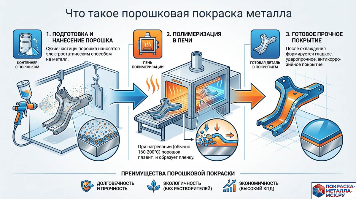 Что такое порошковая покраска металла