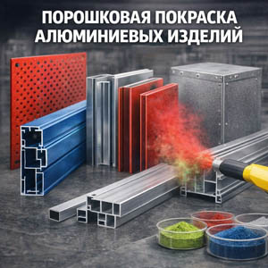 Порошковая покраска алюминиевых изделий