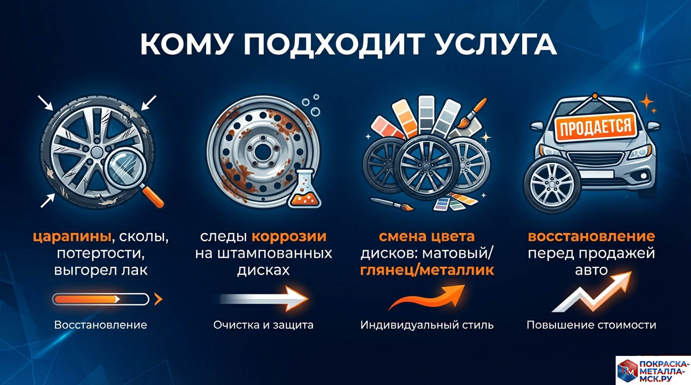 Порошковая покраска дисков инфографика-2
