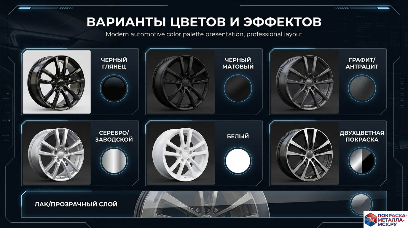 Порошковая покраска дисков инфографика-7