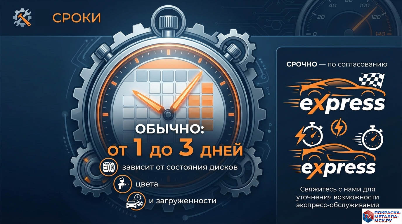 Порошковая покраска дисков инфографика-8