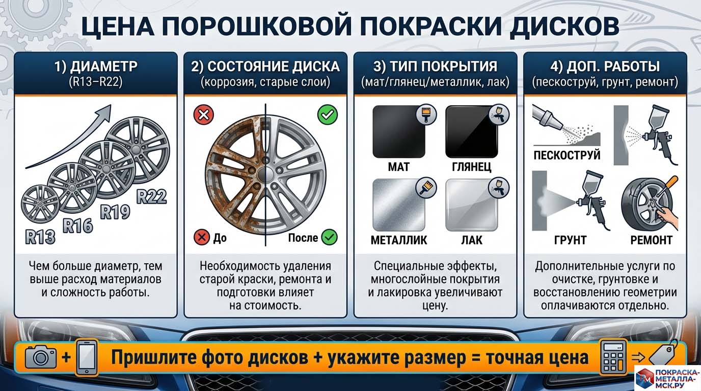 Порошковая покраска дисков инфографика-9