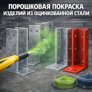 Порошковая покраска изделий из оцинкованной стали