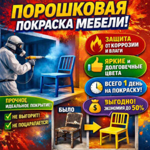 Порошковая покраска мебели текст