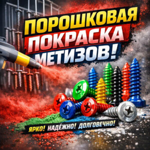 Порошковая покраска метизов (саморезов)-сайт1
