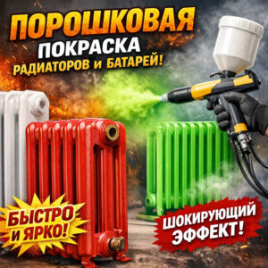 Порошковая покраска радиаторов и батарей-сайт