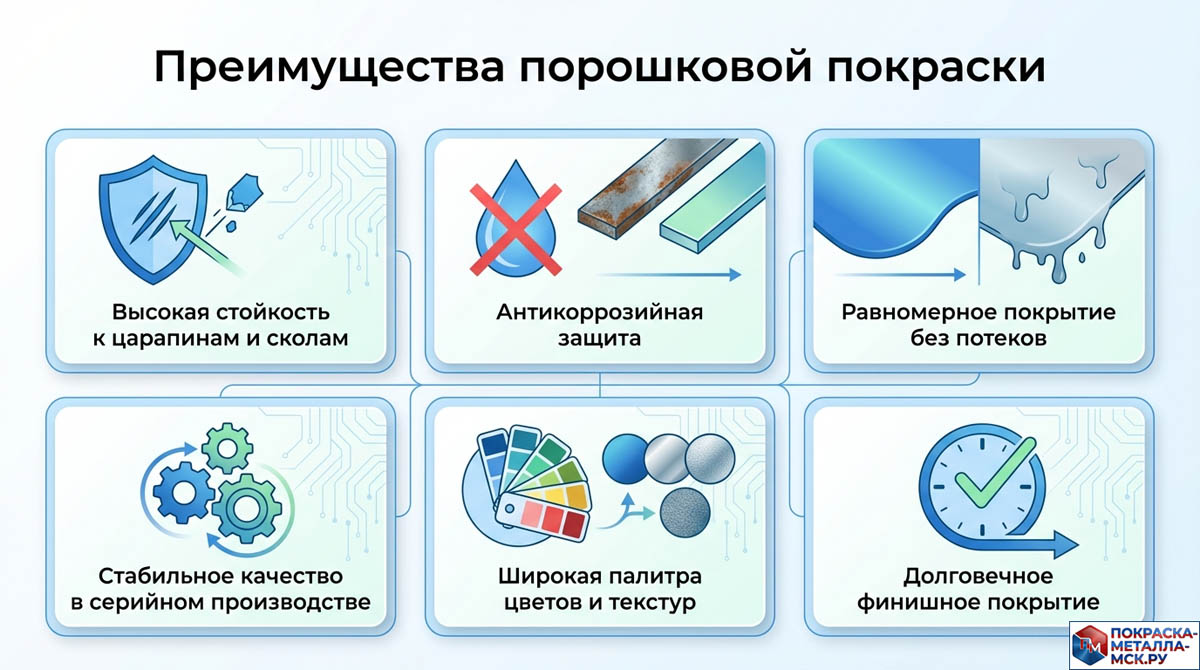 Преимущества порошковой покраски
