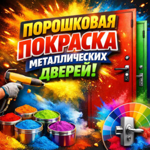 Порошковая покраска металлических дверей