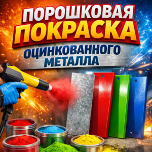 Порошковая покраска оцинкованного металла
