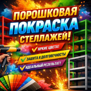 Порошковая покраска стеллажей